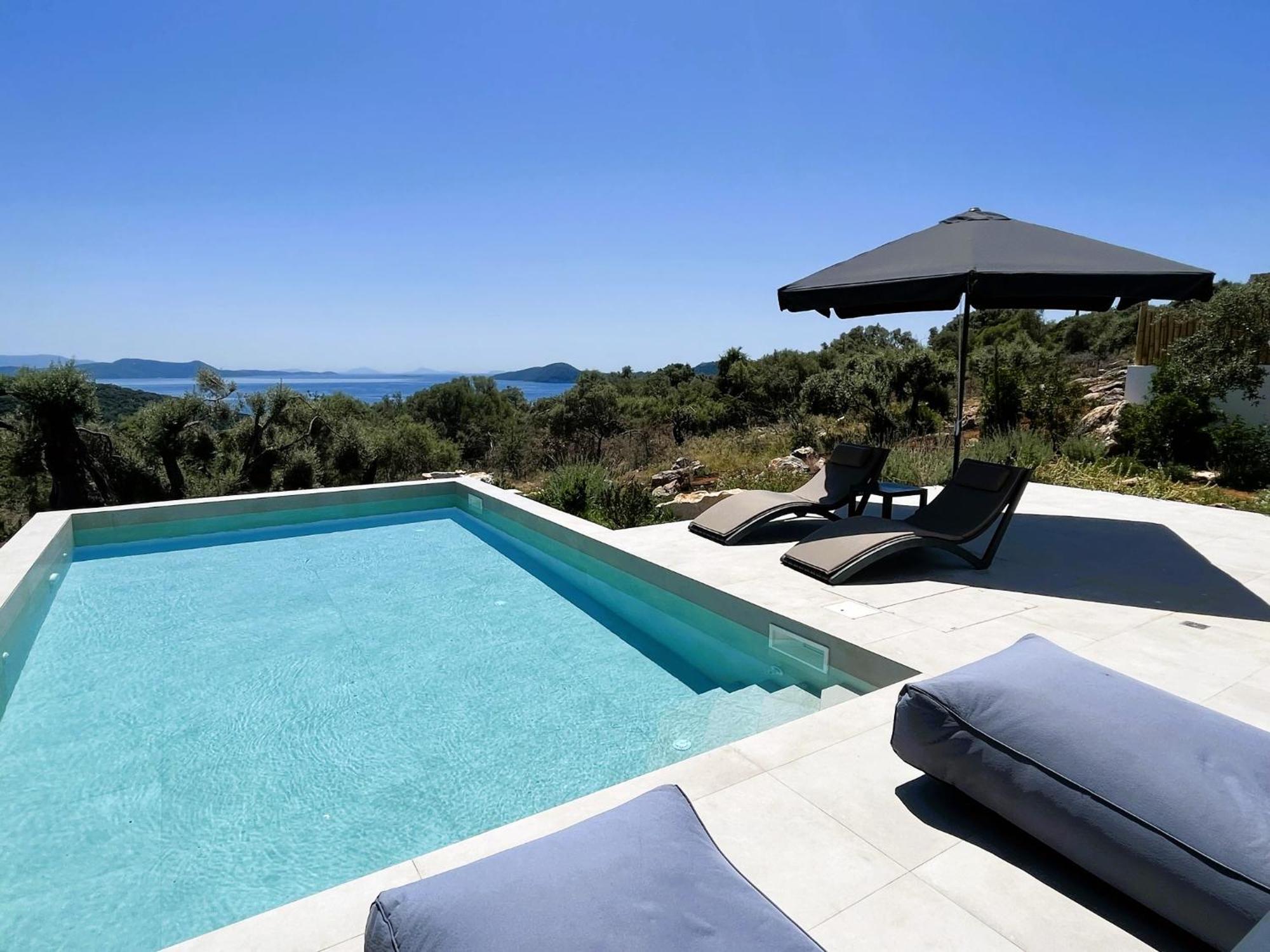 Villa Mesogi Villas, Brand New Modern, Stylish Villas, Private Pool, Seaviews Spartokhórion